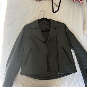 rag & bone Olive Leather Jacket